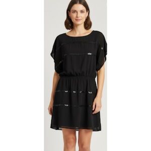 New with Tags Jessica Simpson Black Sequin Glam Batwing Dress Size Small